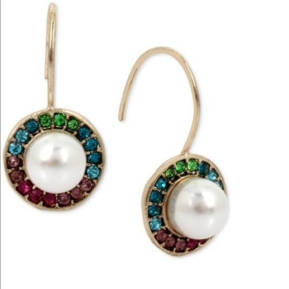 Betsey Johnson Jewelry - Betsey Johnson RAINBOW HOOK DROP EARRINGS